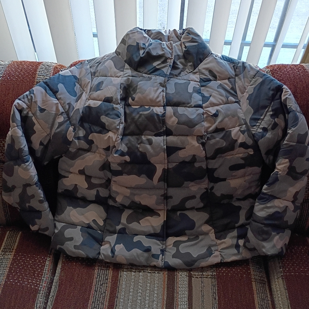 Camo Puffer Jacket